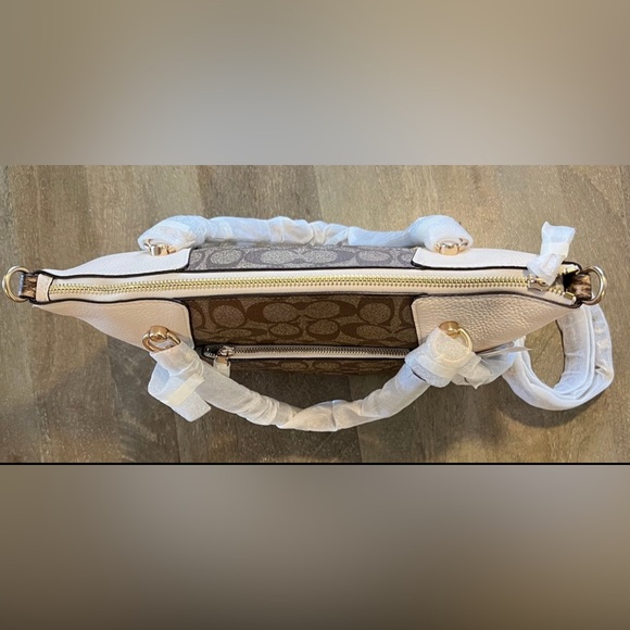 Coach KACEY SATCHEL IN COLORBLOCK SIGNATURE CANVAS - Picture 8 of 14